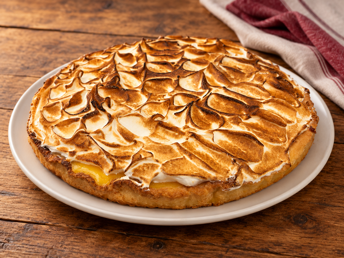 Tarta de limón GastroChefs con merengue tostado