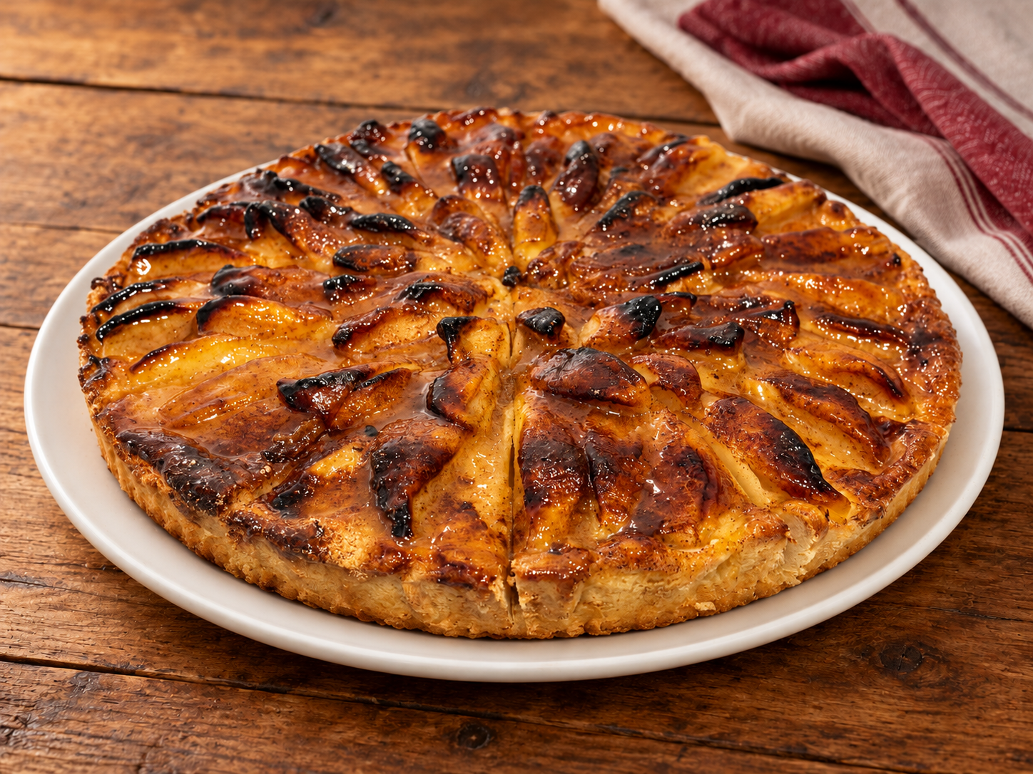 Tarta de manzana GastroChefs con superficie dorada